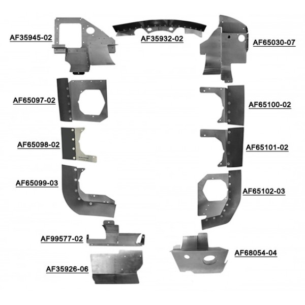 Piper PA-28-236 Complete Engine Baffle Set